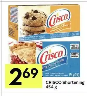 IGA Crisco shortening offer