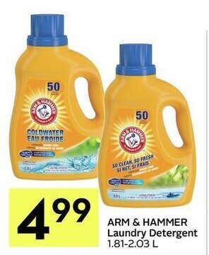 IGA Arm & hammer laundry detergent offer