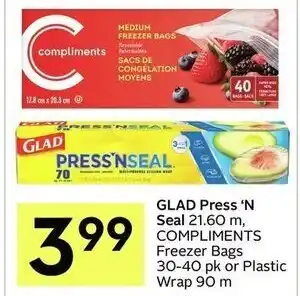 IGA Glad press 'n seal offer