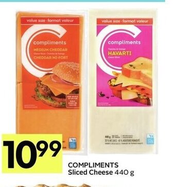 IGA Compliments Sliced Cheese offer