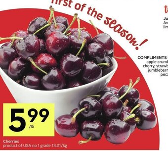IGA Cherries offer