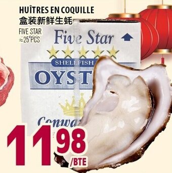 Marché Lian Tai Huîtres en coquille offer