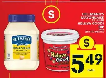Food Basics Hellman's Mayonnaise Heluva Good! Dip offer