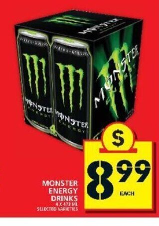 Food Basics Monster Energy Drinks offer