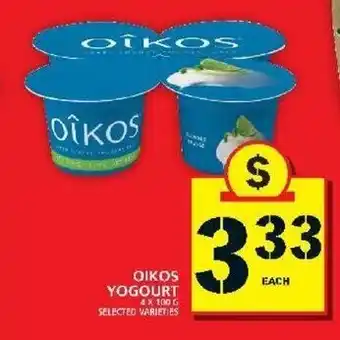 Food Basics Oikos Yogourt offer