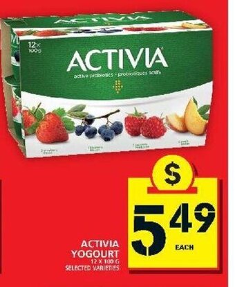 Food Basics Activia Yogourt offer