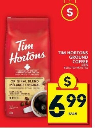 Food Basics Tim Hortons Ground Coffee offer