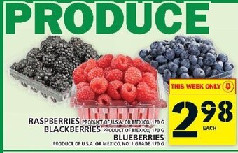 Food Basics Raspberries Blackberries Blueberries offer