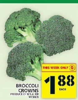 Food Basics Broccoli Crowns offer