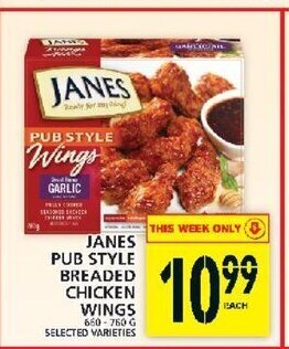 Food Basics Janes Pub Style Breaded Chicken Wings offer