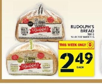 Food Basics Rudolph's Bread offer
