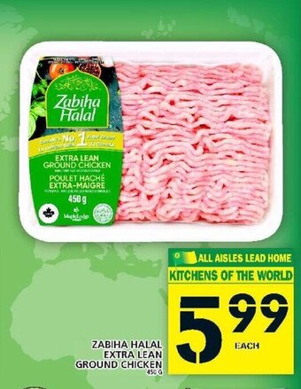 Food Basics Zabiha Halal Extra Lean Ground Chicken offer