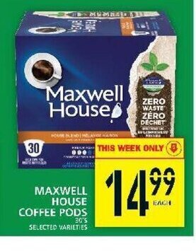 Food Basics Maxwell House Coffee Pods offer