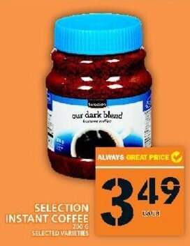 Food Basics Selection Instant Coffee offer
