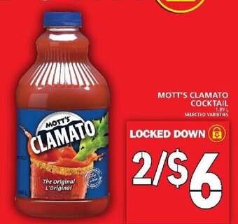 Food Basics Mott's Clamato Cocktail offer