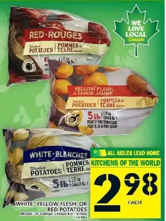 Food Basics White, Yellow Flesh, or Red Potatoes offer