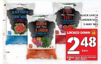 Food Basics Black Earth Garden Soil 3-Way Mix offer