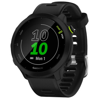 Best Buy Garmin Forerunner 55 GPS Watch with Heart Rate Monitor - Black offer