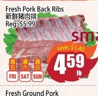 Field Fresh Supermarket Fresh Pork Back Ribs offer