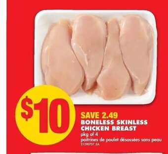 No Frills Boneless Skinless Chicken Breast offer