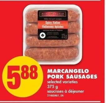 No Frills Marcangelo Pork Sausages offer