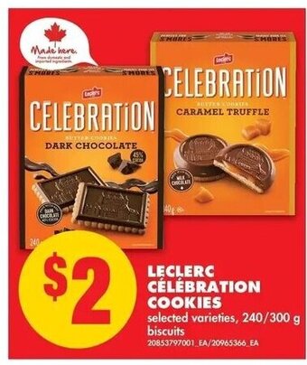 No Frills Leclerc Célébration Cookies offer