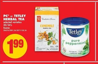 No Frills PC or Tetley Herbal Tea offer