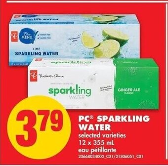 No Frills PC Sparkling Water offer