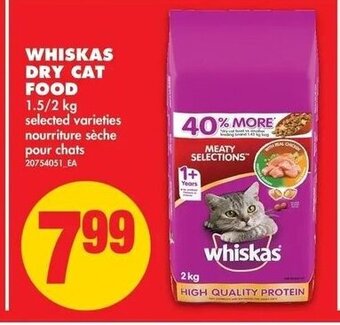 No Frills Whiskas Dry Cat Food offer