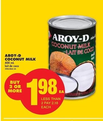 No Frills Aroy-D Coconut Milk offer