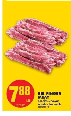 No Frills Rib Finger Meat offer