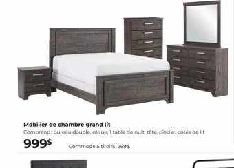 EconoMax Plus Mobilier de Chambre Grand Lit offer