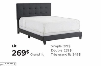 EconoMax Plus Lit Grand Lit offer