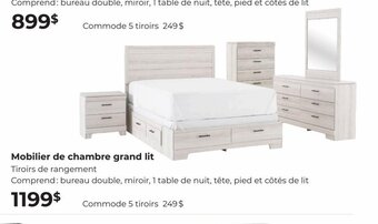 EconoMax Plus Mobilier de Chambre Grand Lit offer