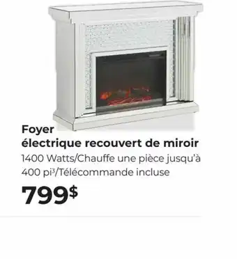 EconoMax Plus Foyer électrique Recouvert de Miroir offer