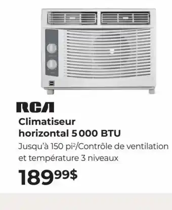 EconoMax Plus RCA Climatiseur Horizontal 5000 BTU offer