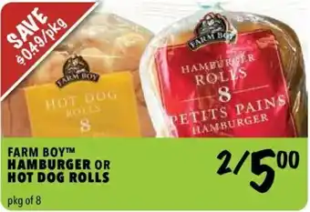 Farm Boy Hamburger or Hotdog Rolls offer