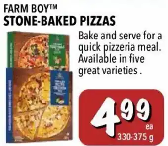 Farm Boy Stoned-Baked Pizzas offer
