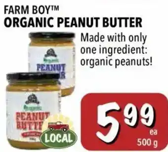 Farm Boy Organic Peanut Butter offer