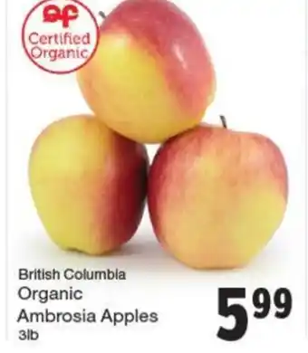 Quality Foods Organic Ambrosia Apples offer