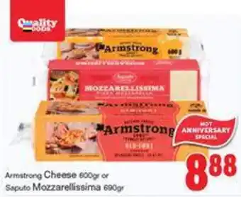 Quality Foods Armstong Cheese offer