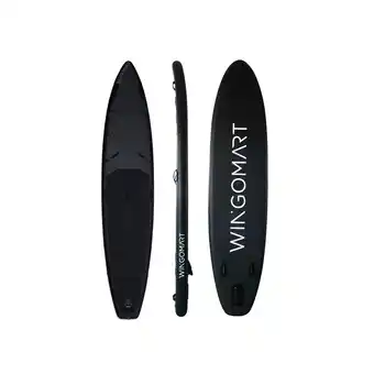 Best Buy ELITE BLACK 12ft Inflatable Paddle Board 12'x30"x6" Premium SUP Accessories & Carry Bag |Wide Stance Bottom Fin for Paddling, offer