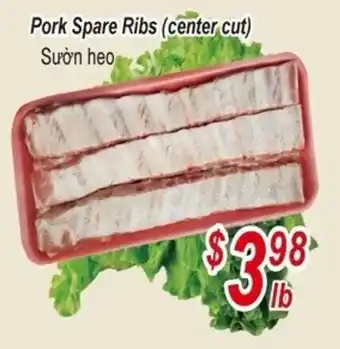 Pork Spare Ribs Center Cut