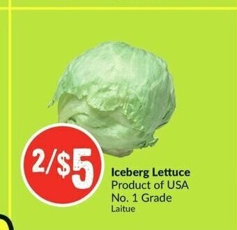 FreshCo Iceberg Lettuce offer