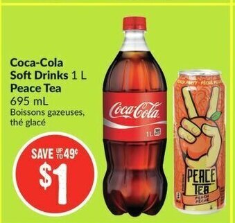 FreshCo Coca-Cola Soft Drinks Peace Tea offer