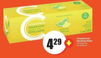 FreshCo Compliments Sparkling Water offer