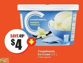 FreshCo Compliments Ice Cream offer