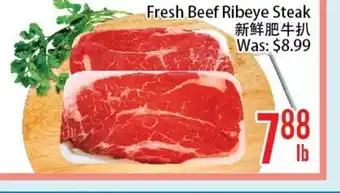 FreshLand Supermarket Fresh Beef Ribeye Steak offer