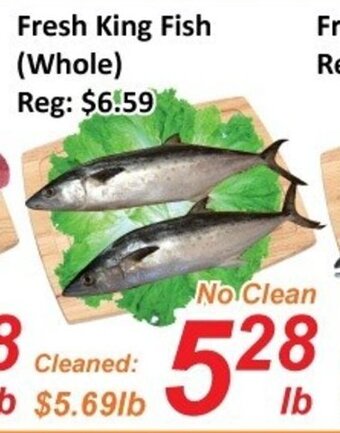 Fresh Win Foodmart Fresh King Fish (WHOLE) offer