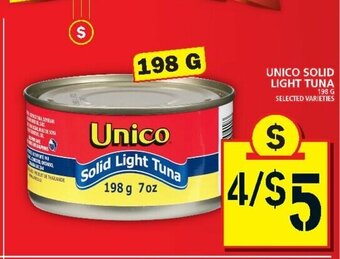 Food Basics Unico Solid Light-Tuna offer